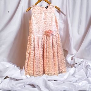 Lilt light pink lace sleeveless party event dress size 16 tween NWT